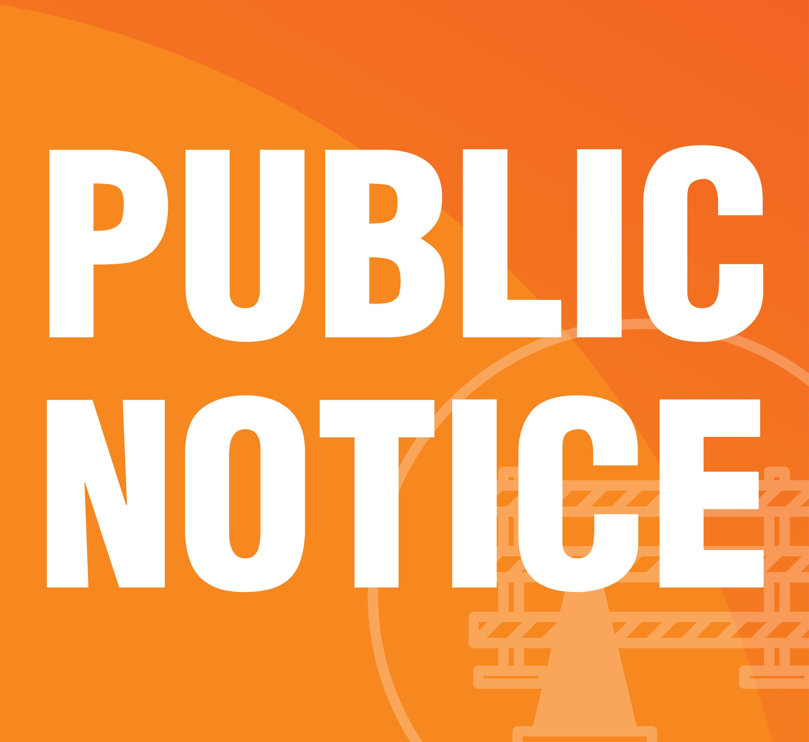 Public Notice Homepage
