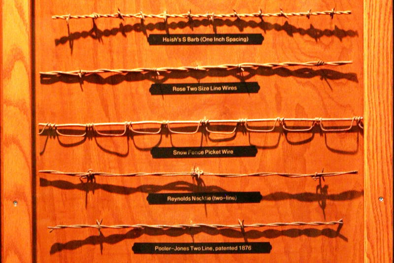 Barbed Wire Display on board